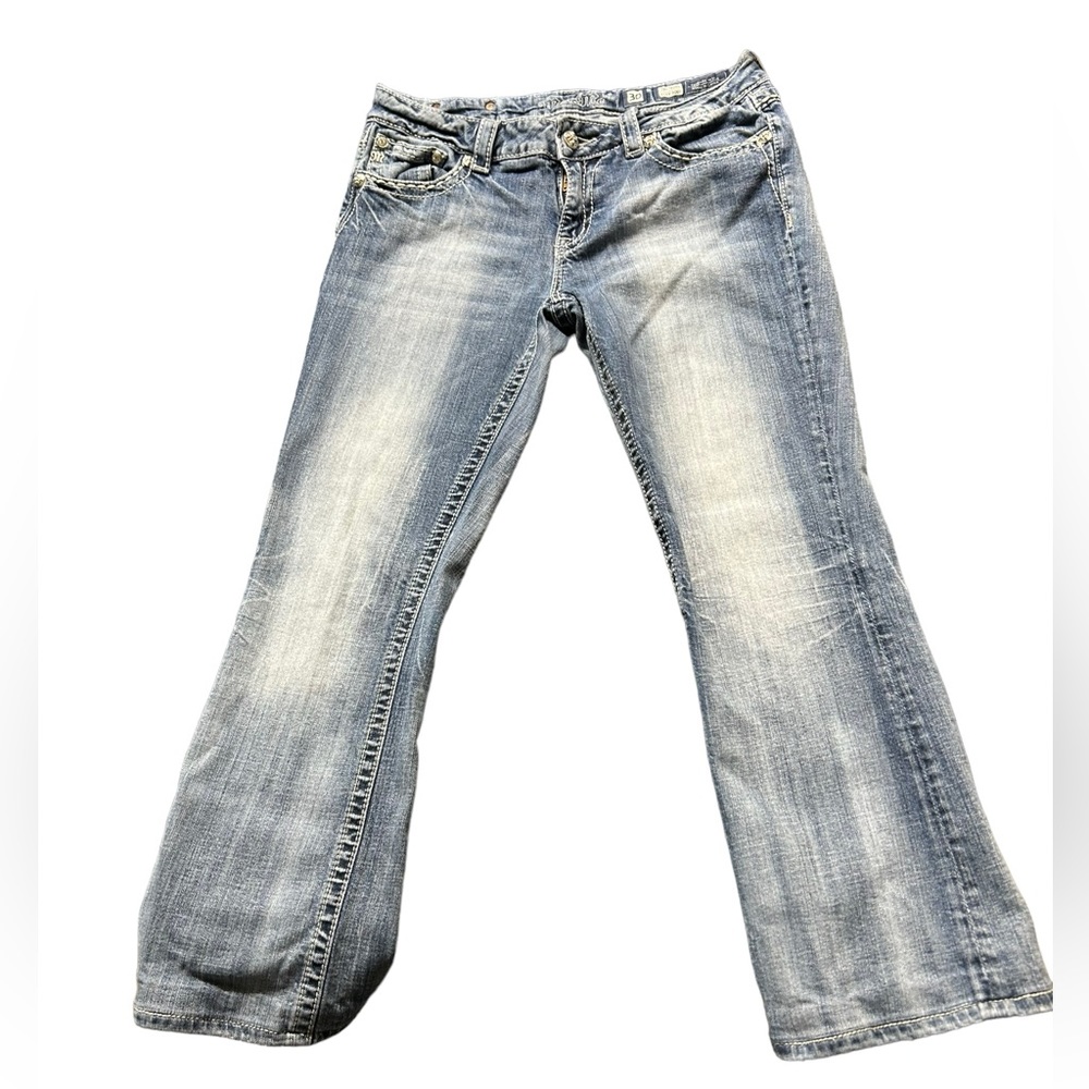 MISS ME JE5786ER womens easy boot lightweight wash denim jeans size 30 EUC